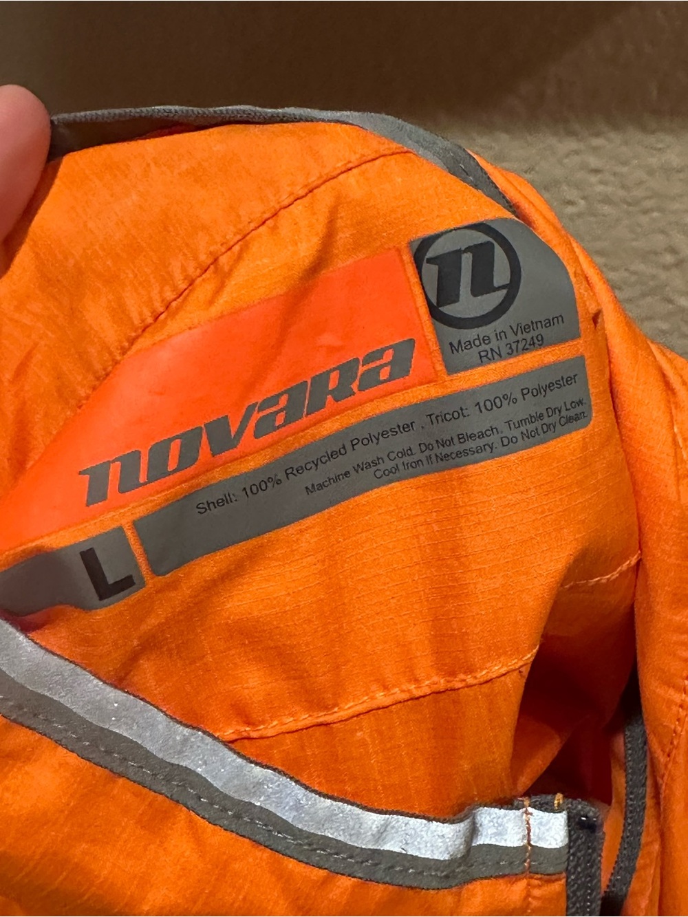 Novara Orange Performance Jacket - Picture 2 of 4